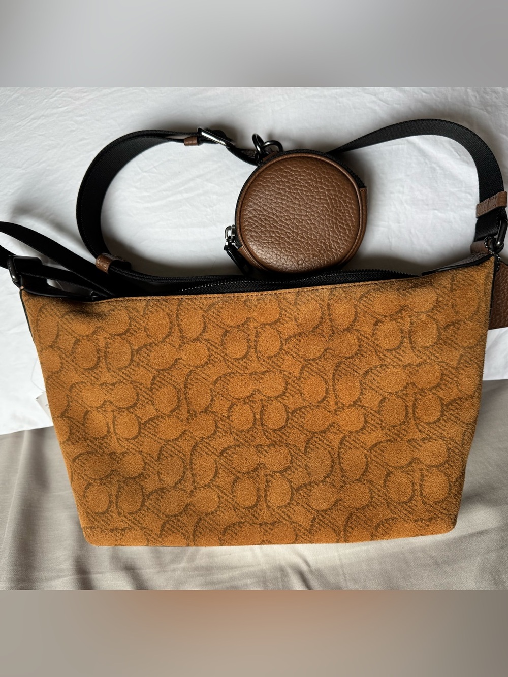 COACH FINN SUEDE CROSSBODY